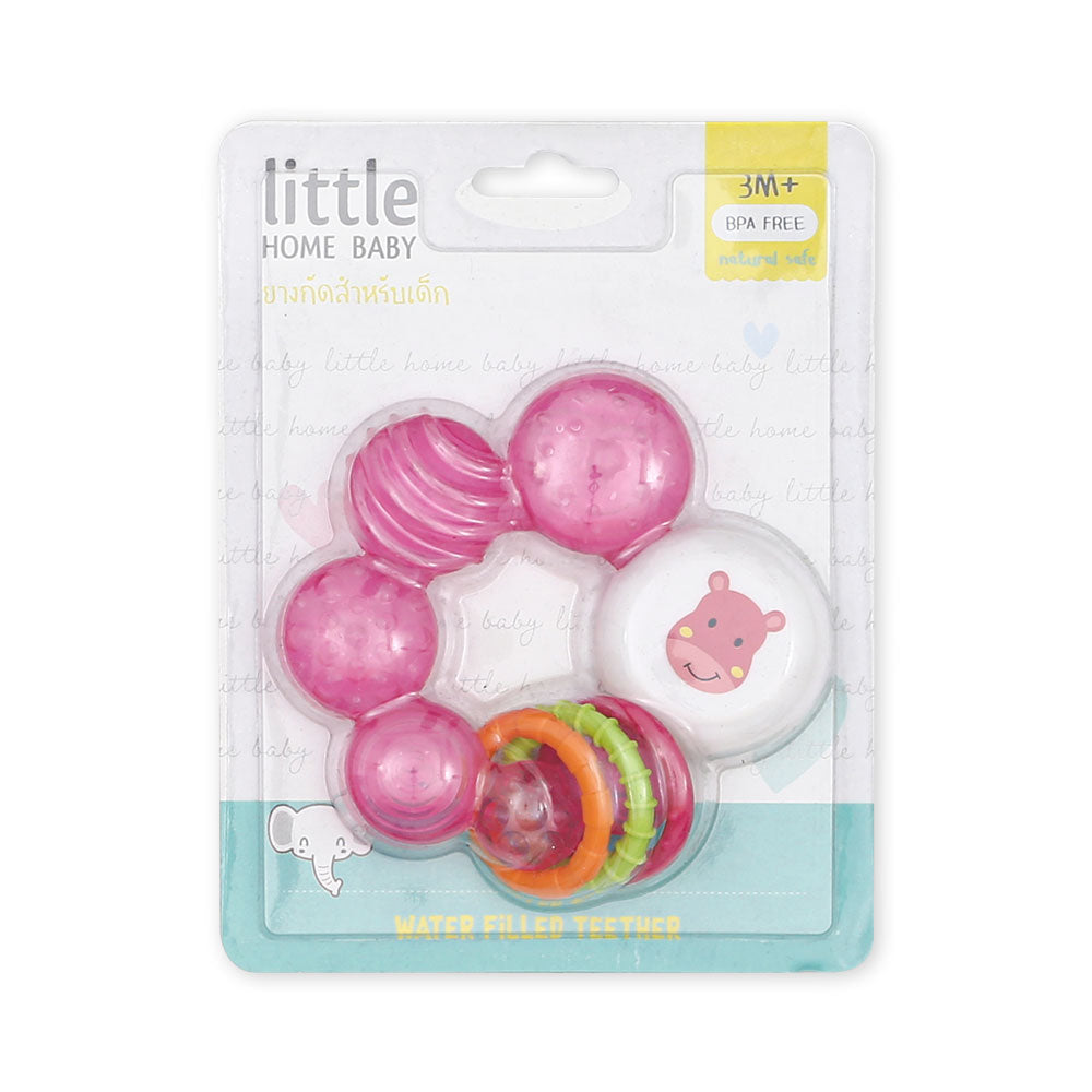 TEETHER PINK HIPPO WATER FILLED