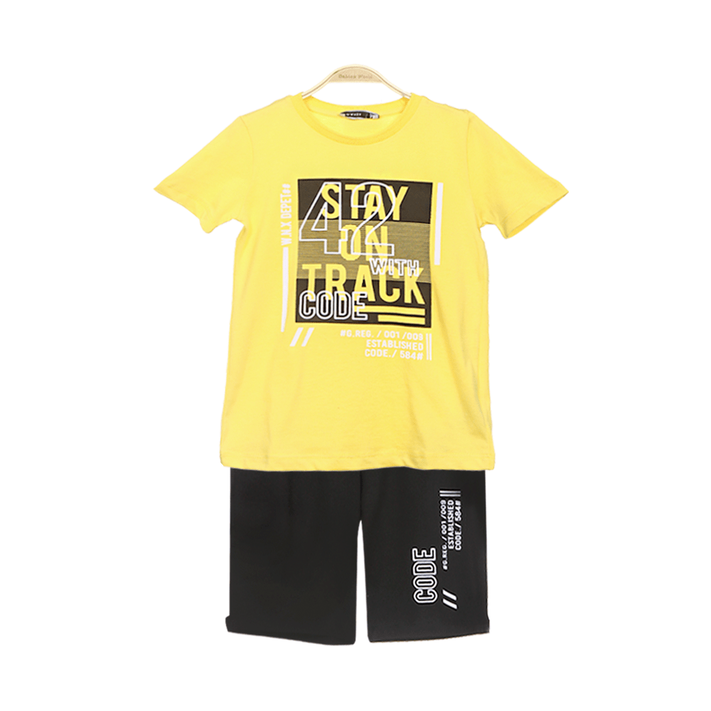 BOY SUIT-YELLOW