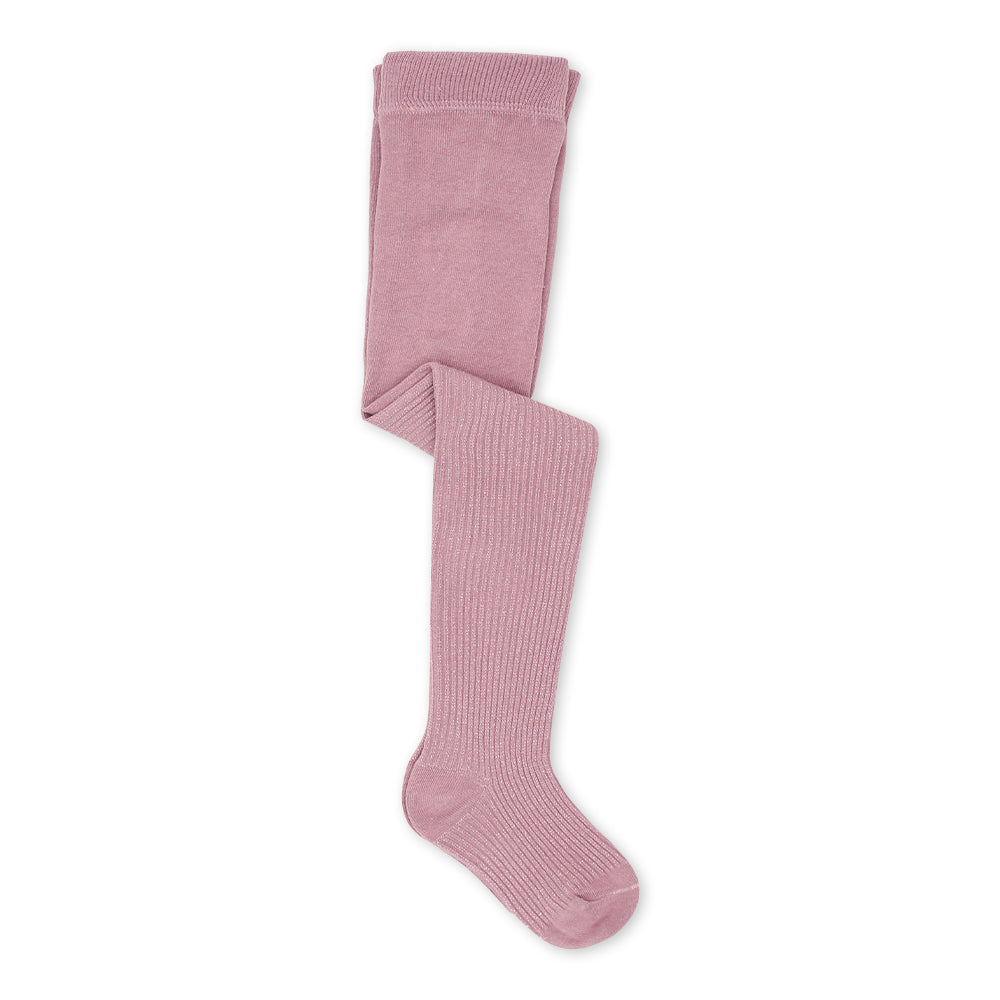LEGGING W/GLITTER PINK GLITTERY RIBBED