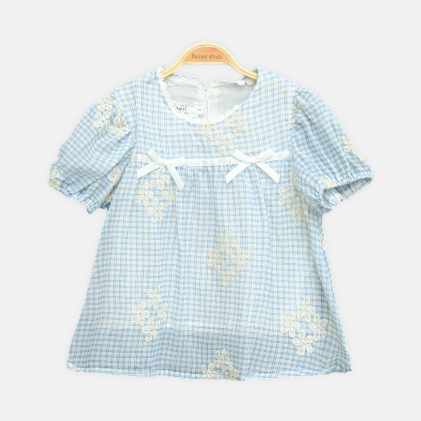 Butterfly Sky Blue Skirt Set