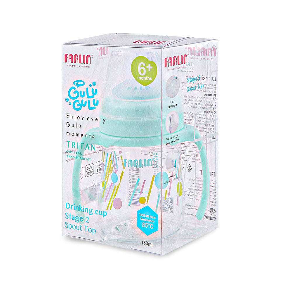 DRINKING CUP STAGE 2-SPOUT 150ML-GREEN