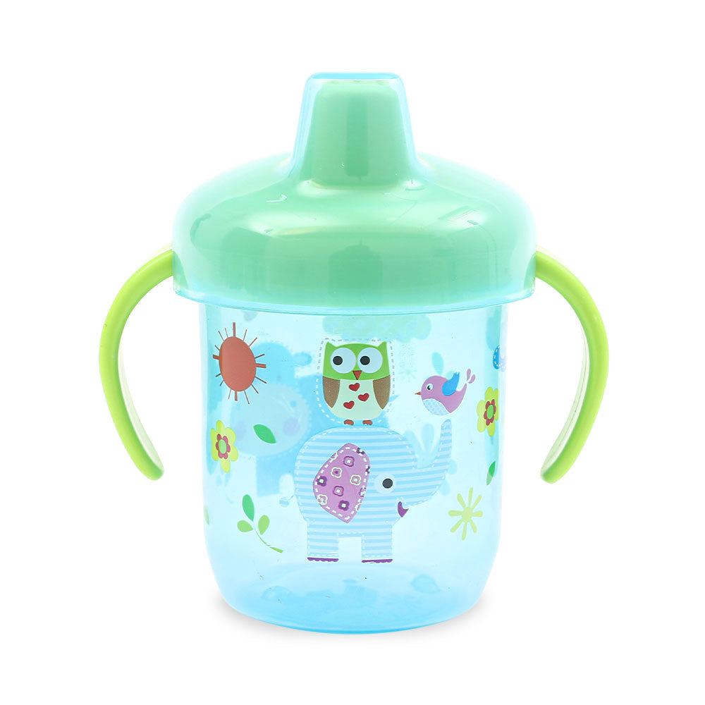 TRAINING CUP W/SPOUT BLUE ELEPHANT