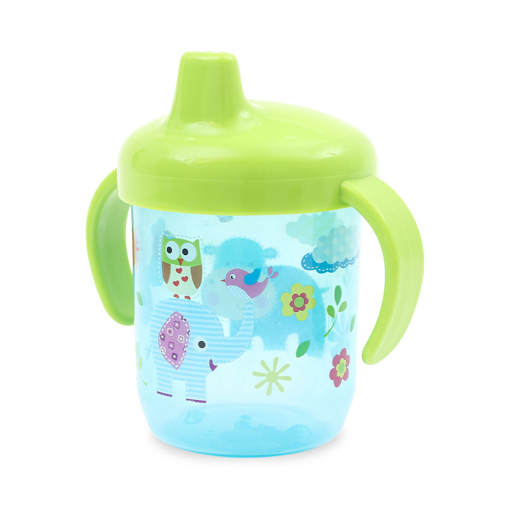 TRAINING CUP W/SPOUT BLUE ELEPHANT