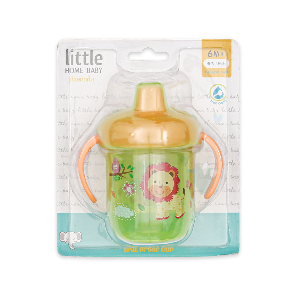 TRAINING CUP W/SPOUT GREEN LION