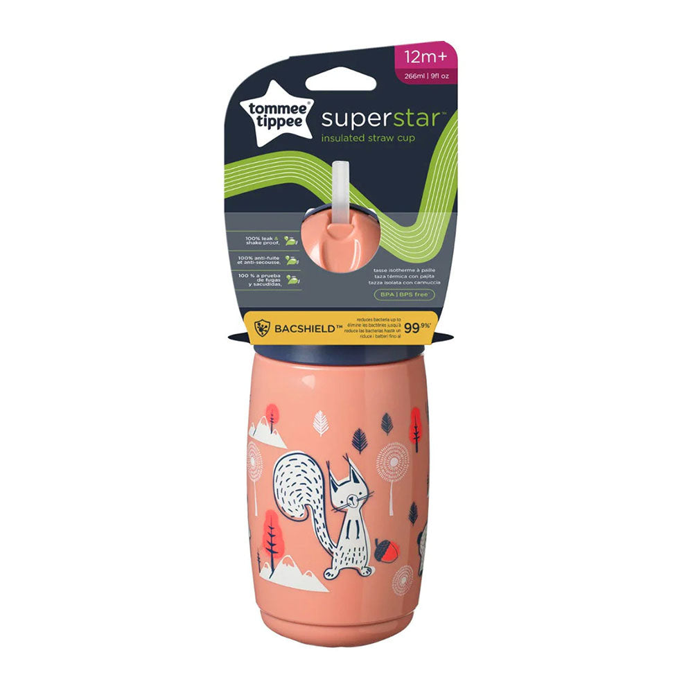 STRAW CUP INSULATED 266ML PINK