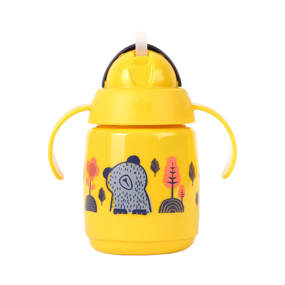 STRAW CUP 300ML YELLOW