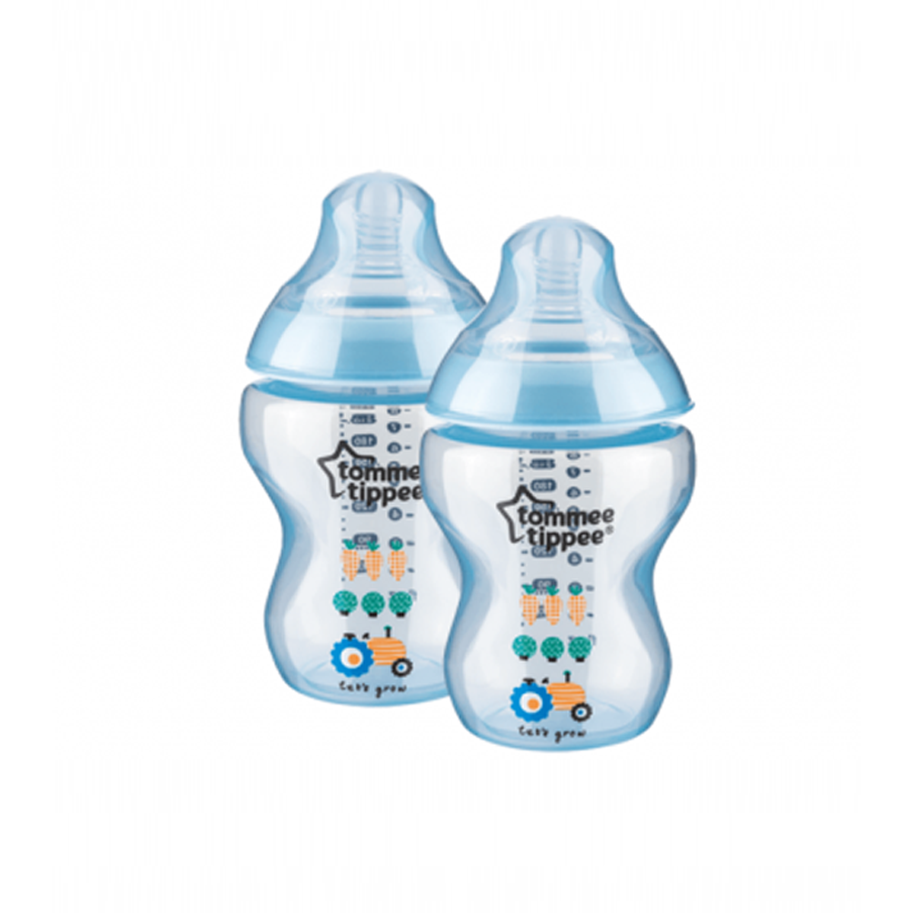 BLUE 2PK TINTED BOTTLE 260ML/9OZ