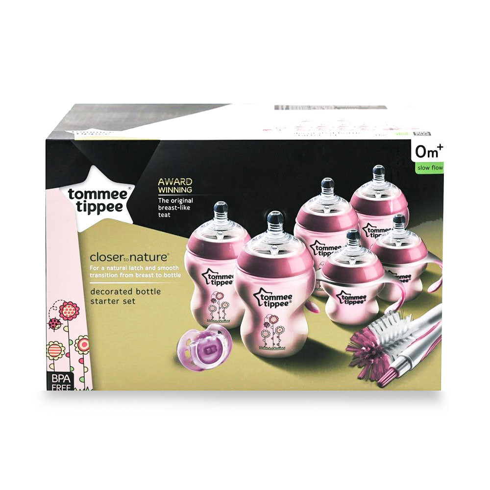 TT DECORATED BOTTLE STARTER SET (PINK)