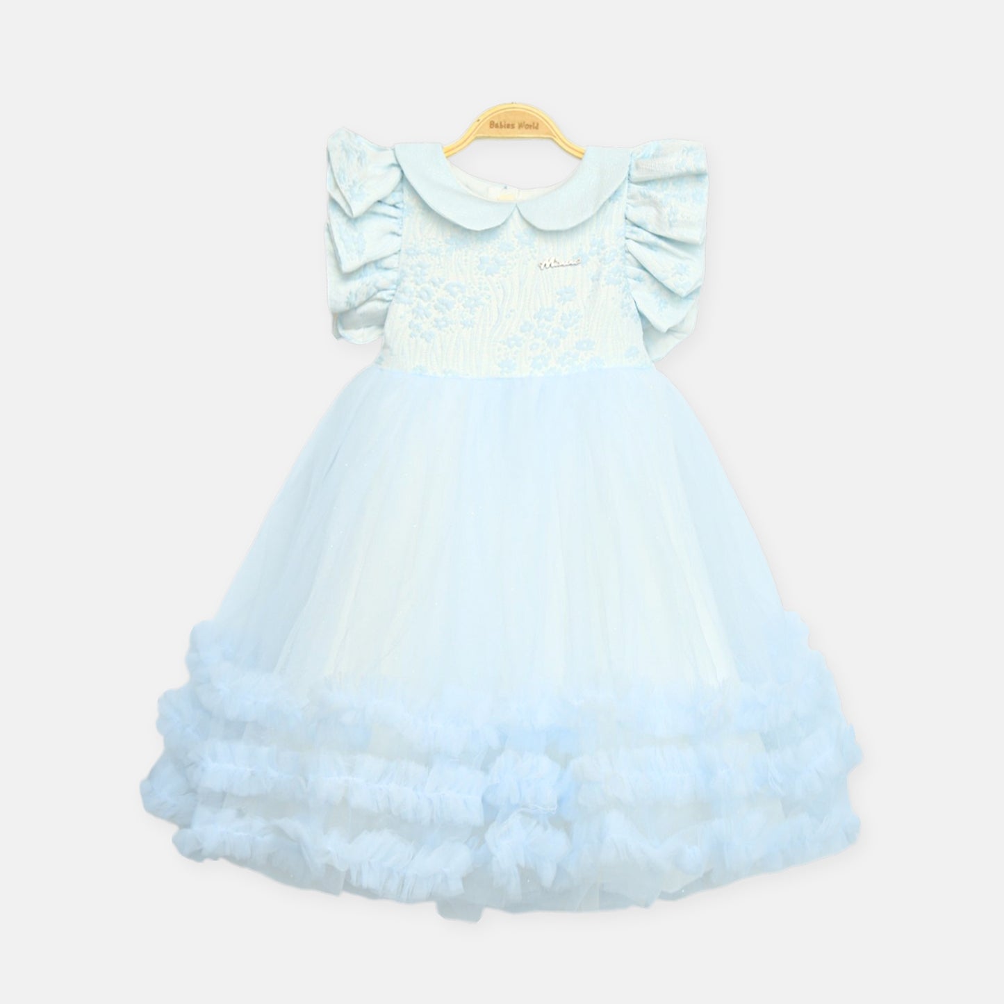 Sky Blue Frills Frock
