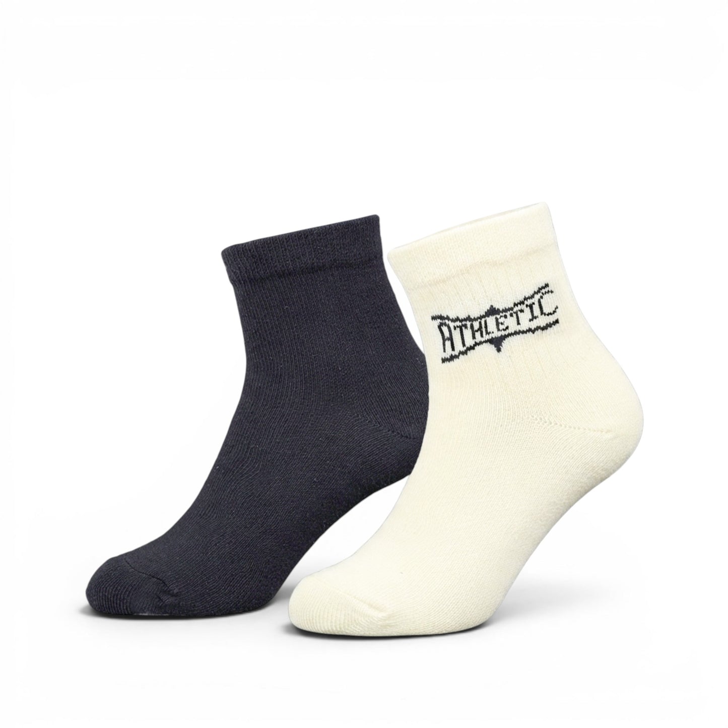 ATHLETIC & NAVY ANKLE BOY SOCKS PK-2
