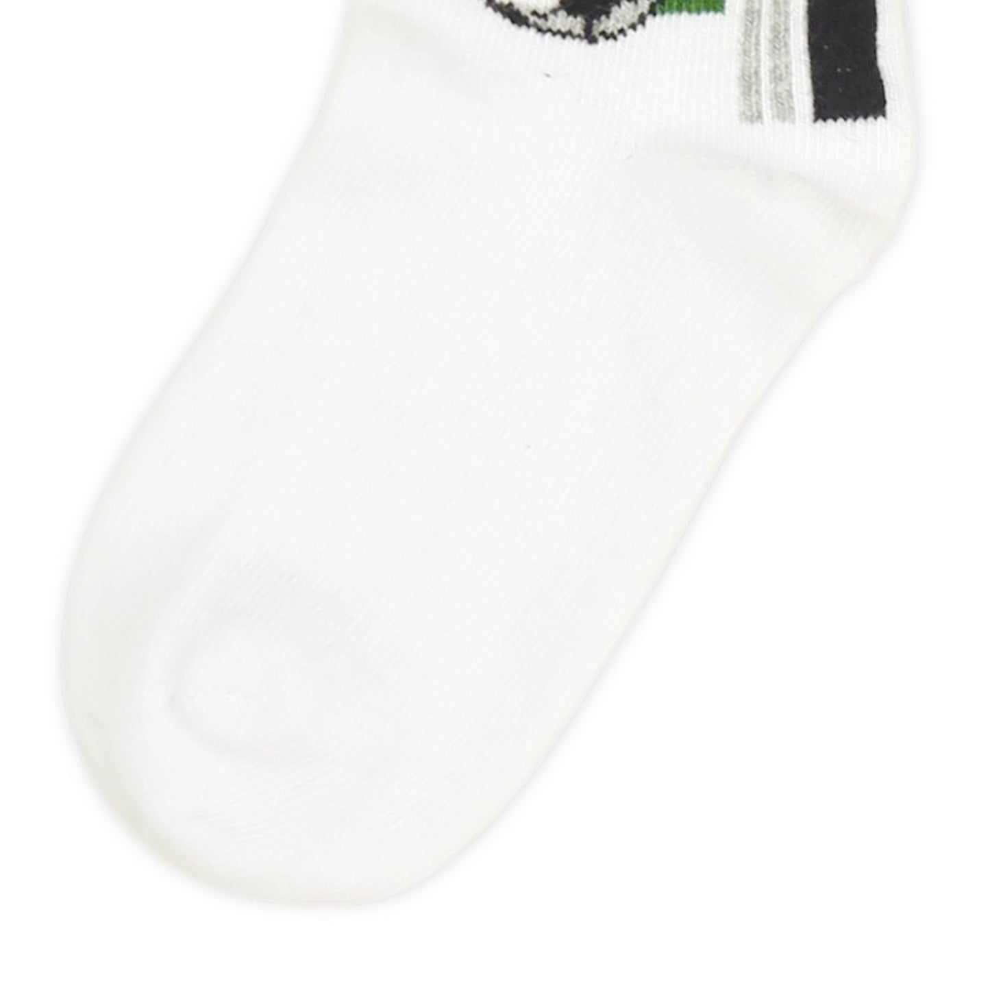 SOCCER THEMED WHITE ANKLE BOY SOCKS