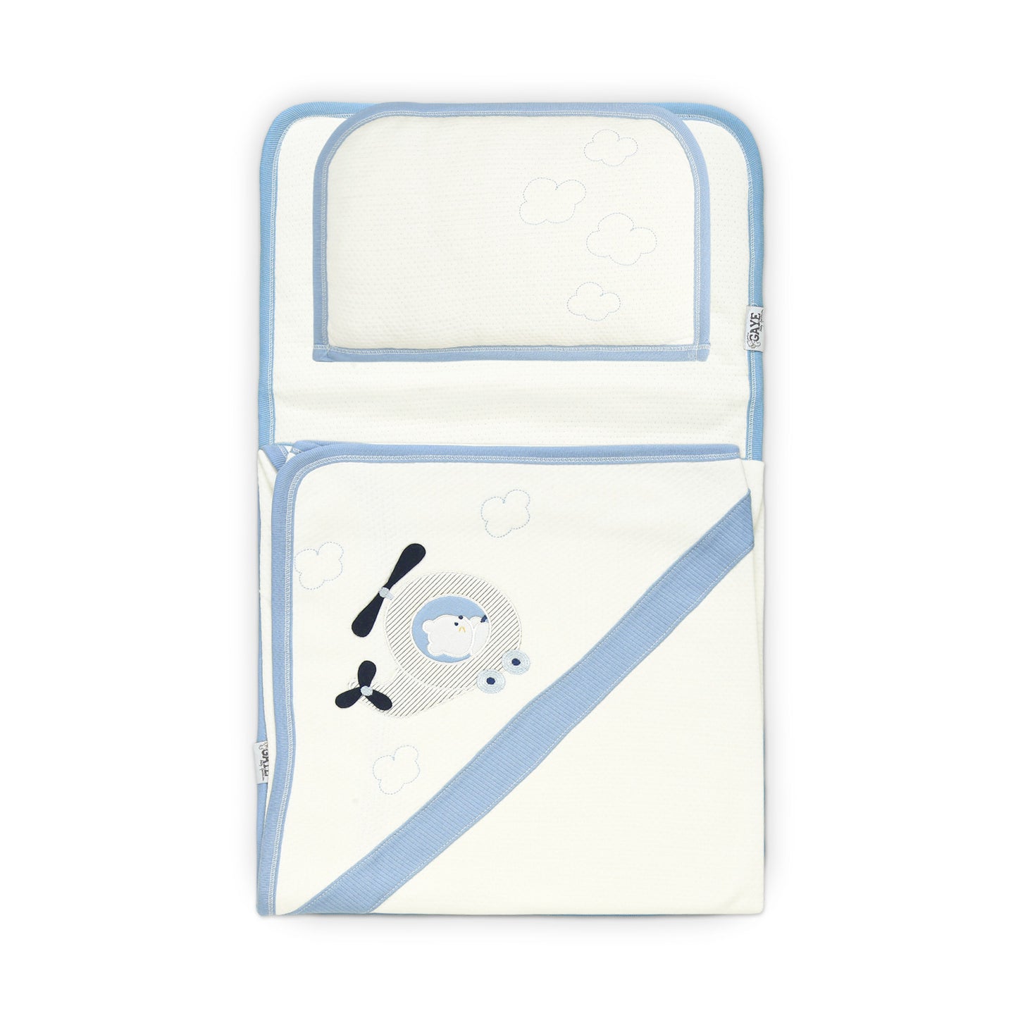 COZY BLUE HELICOPTER SLEEPING SET