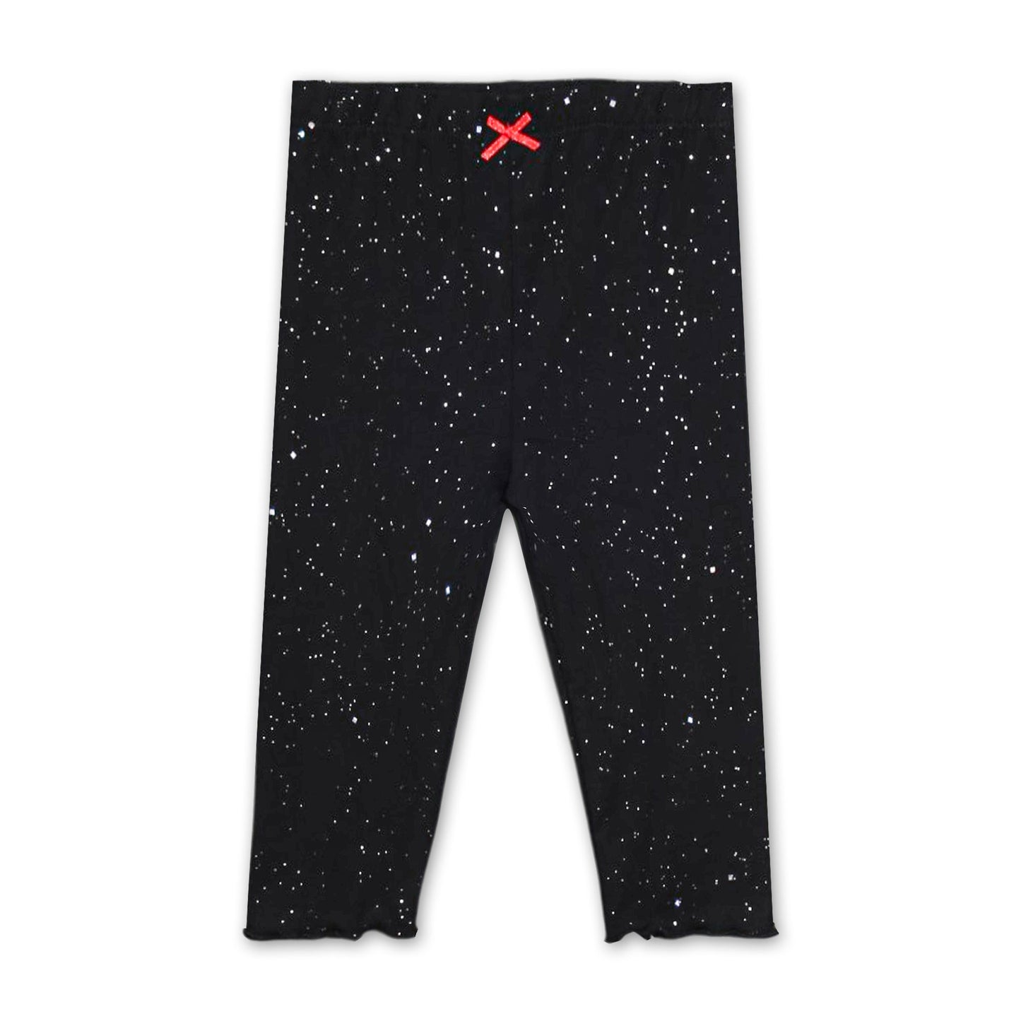 SILVER GLITTER BLACK TIGHT