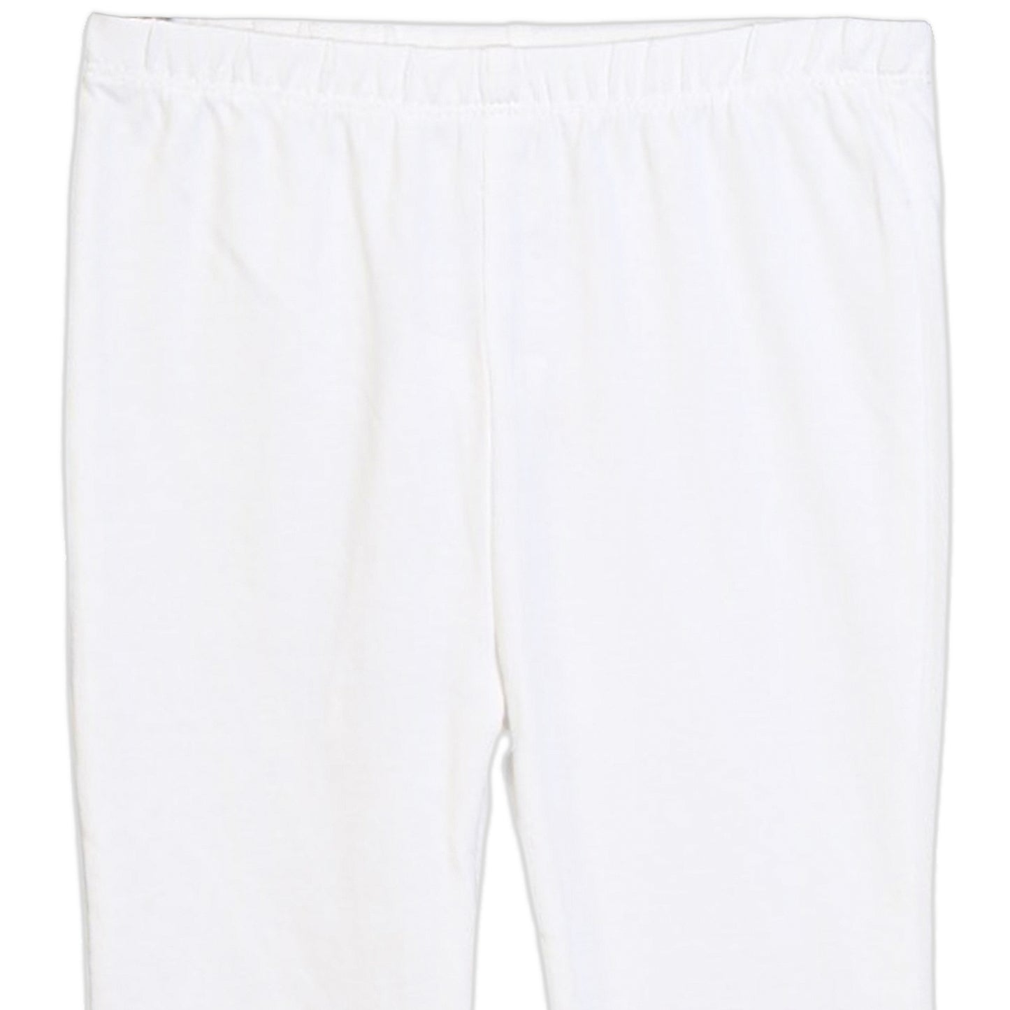 GIRLS' PLAIN WHITE FLARE TIGHTS