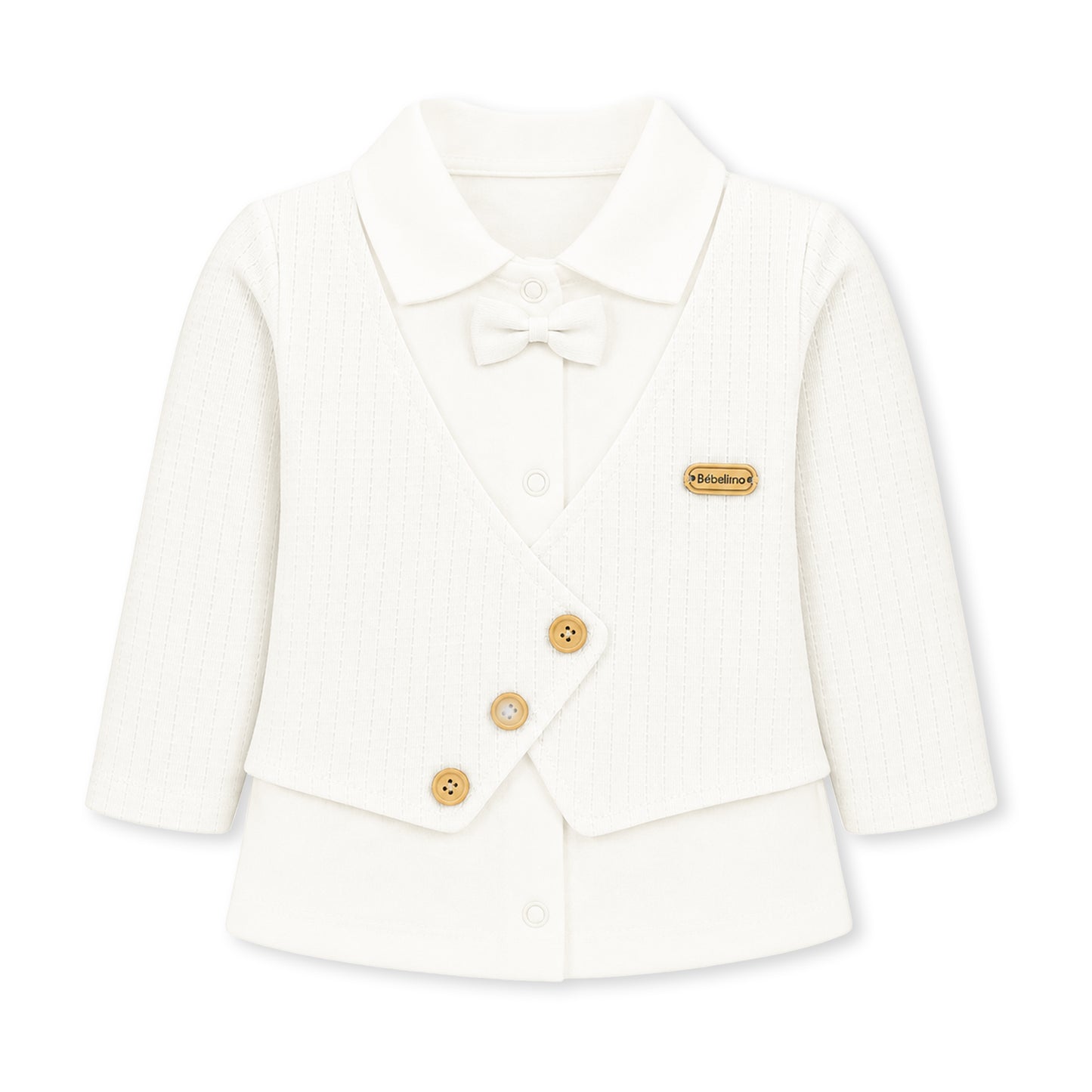 OFF-WHITE VEST STYLE BABY BOY GIFT SET