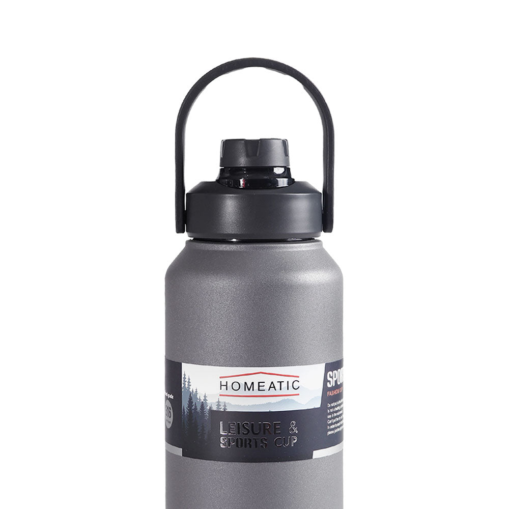 STEEL WATER BOTTLE 1300 ML - GREY
