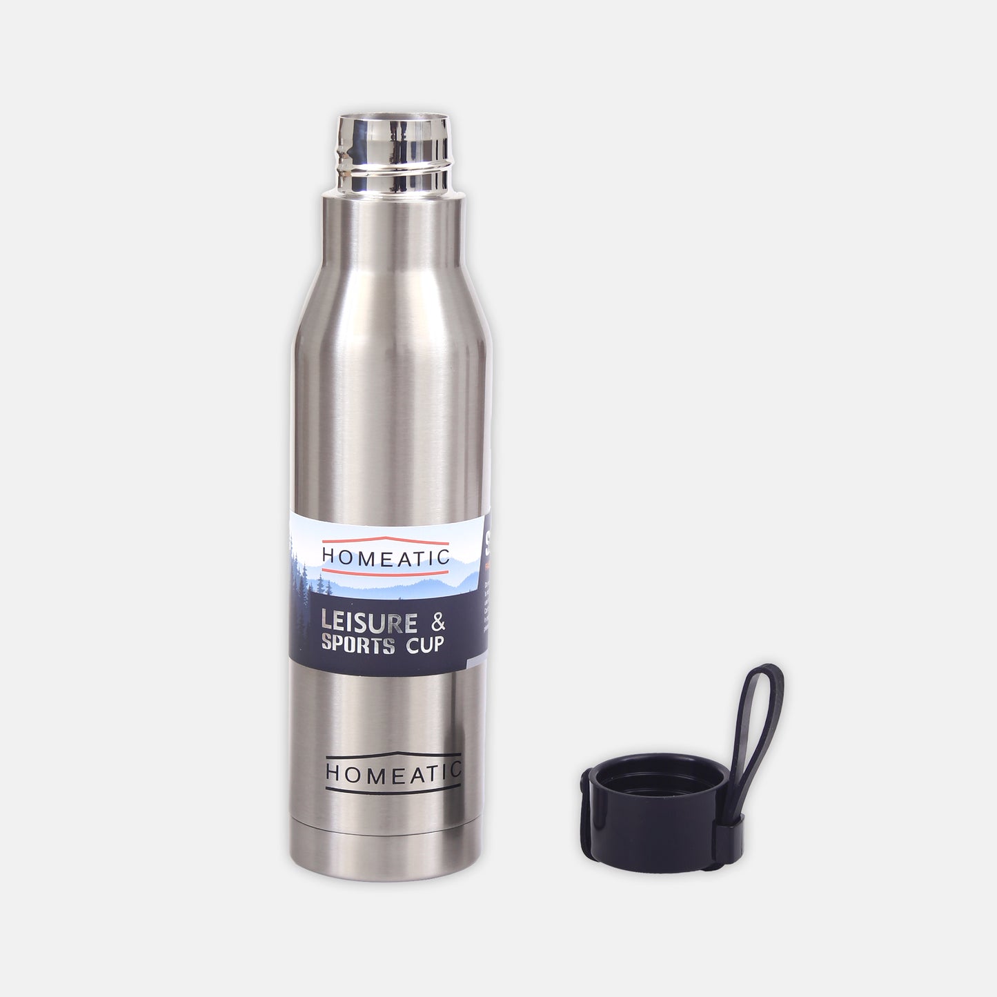 STEEL WATER BOTTLE 500 ML SILVER