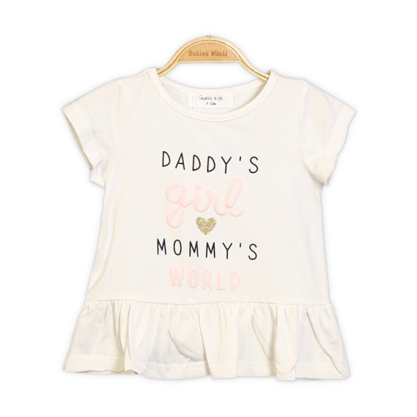 MOMMY’S WORLD WHITE PEPLUM T-SHIRT