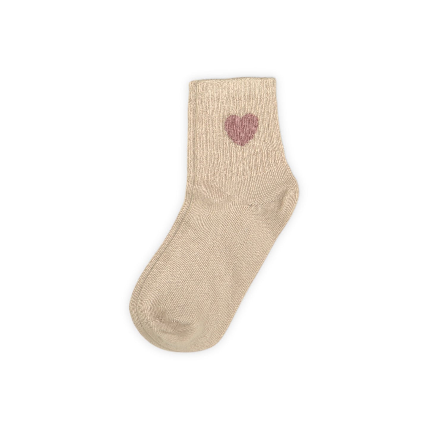 PINK WHITE HEART GIRL SOCKS