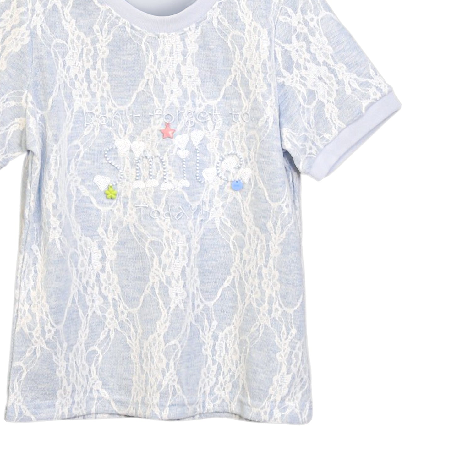 Blue Lace Smile Top
