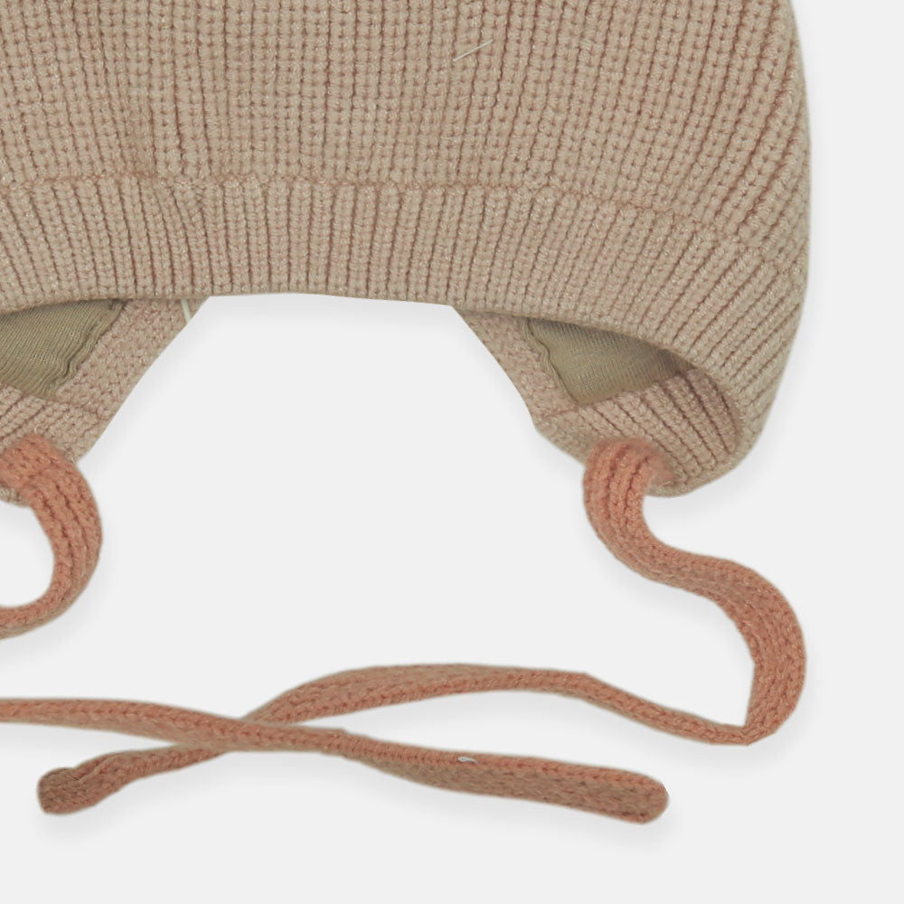 WINTER CAP SIZE: 48 CM BLUSH FLORAL BUNNY BEANIE