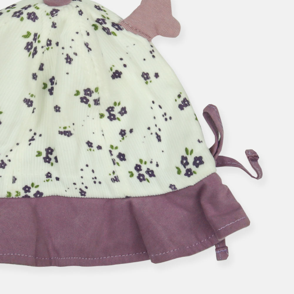 WINTER CAP SIZE: 46-48 CM PURPLE PETAL WINGED
