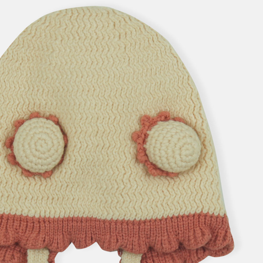 WINTER CAP SIZE: 42-44 CM WHIRLY-POM RUFFLE