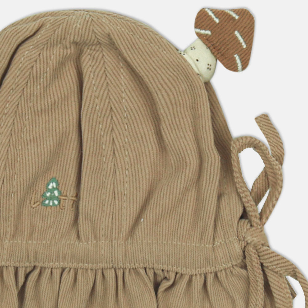 WINTER CAP SIZE: 42-44 CM MUSHROOM MALLOW RUFFLE GREENISH