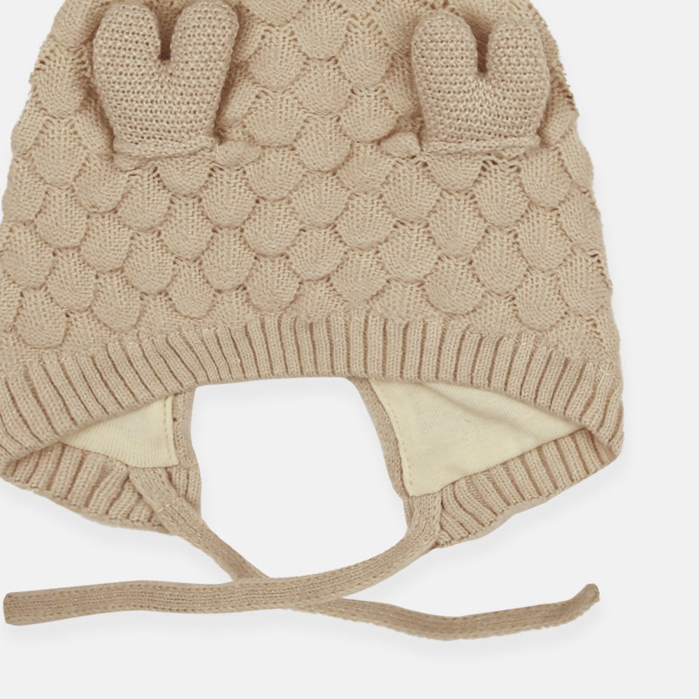 WINTER CAP SIZE: 42-44 CM PASTEL PEBBLE KNIT BEANIE
