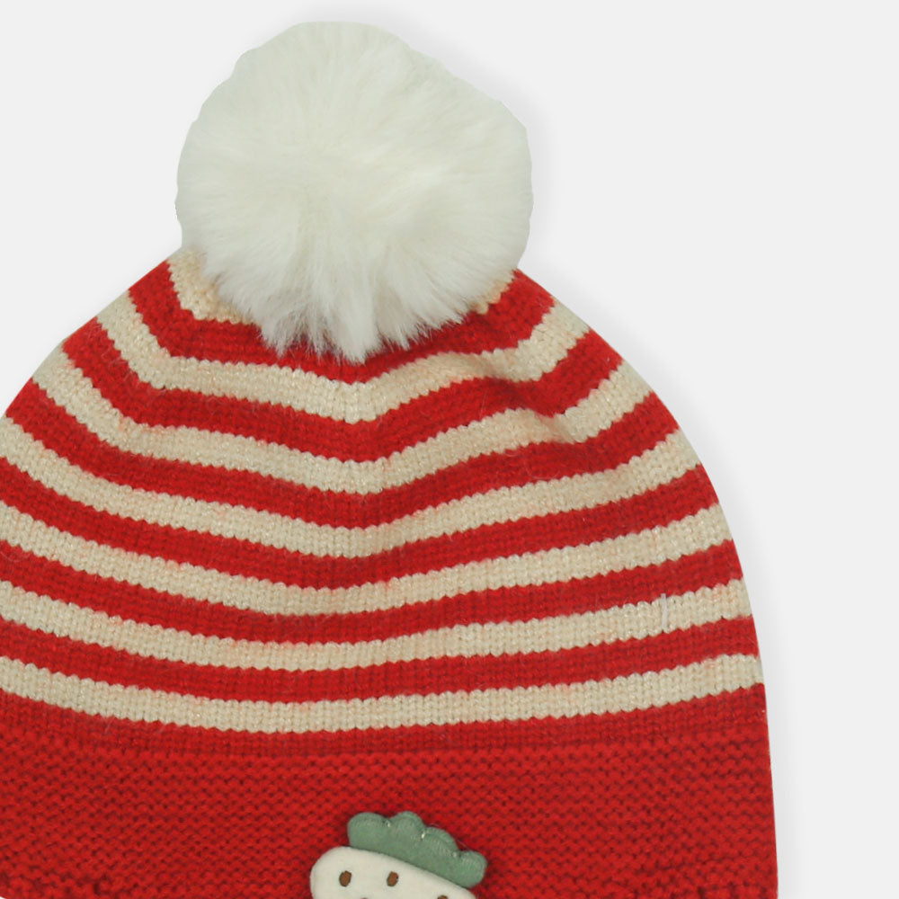 WINTER CAP SIZE: 44-48 CM RED STRIPES