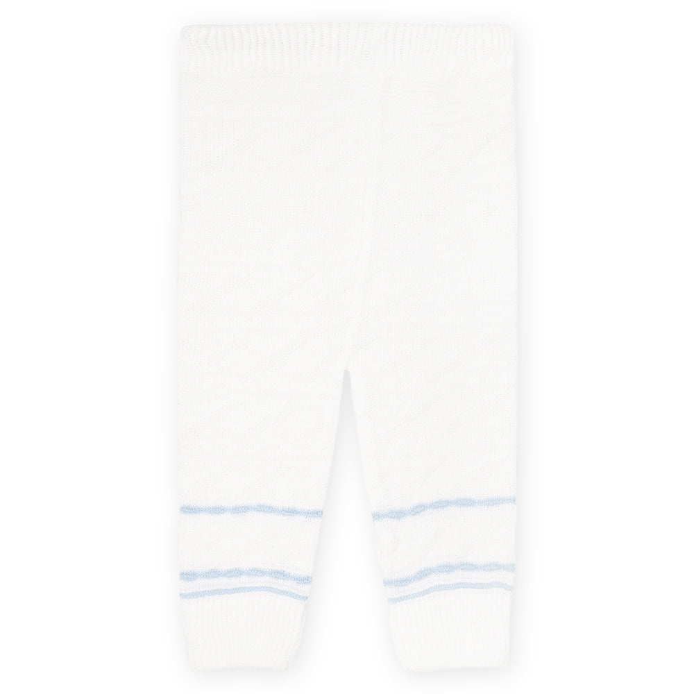 WOOLEN SUIT BLUE KNITTED