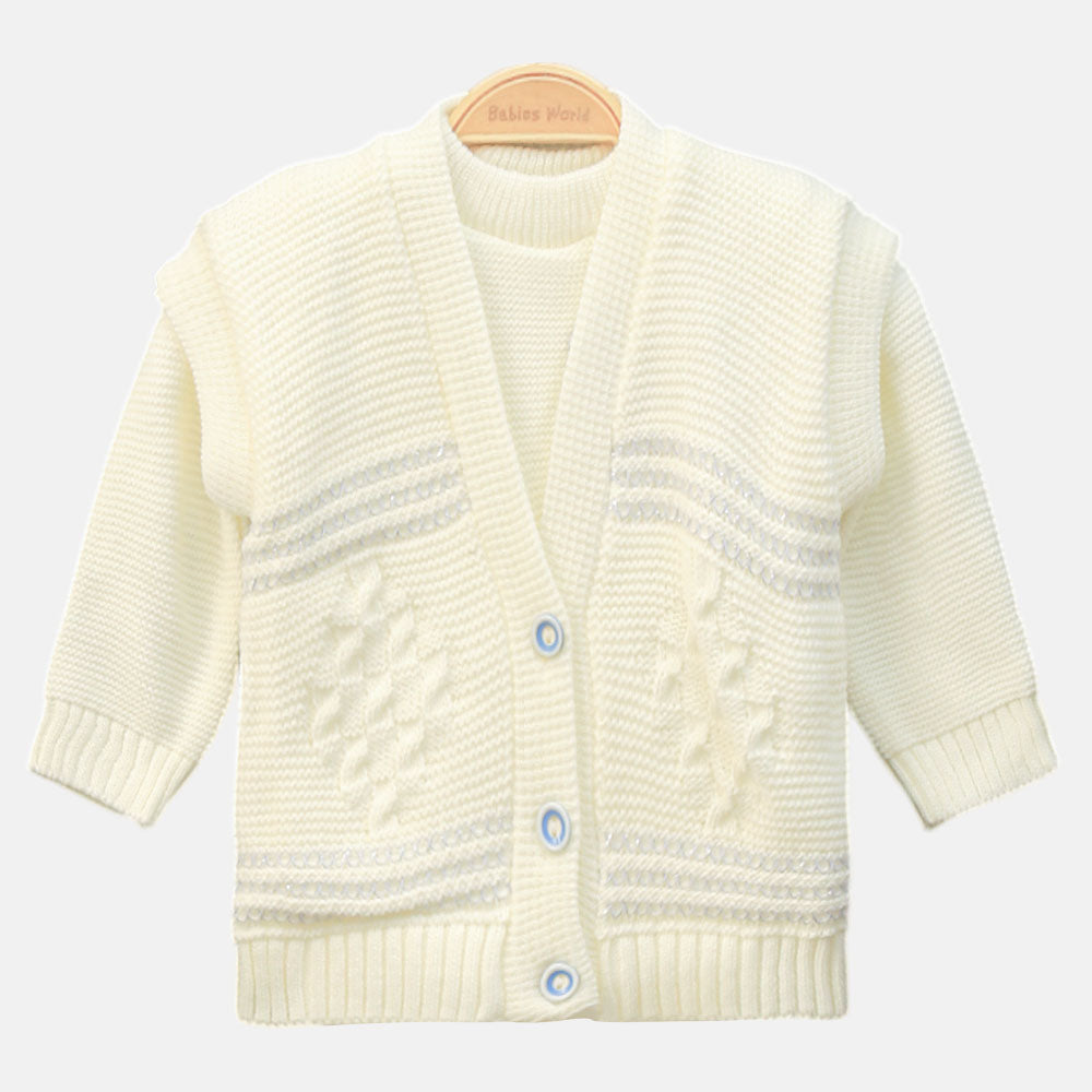 BABY WOOLEN SUIT PK-4 SKYLINE BLUE