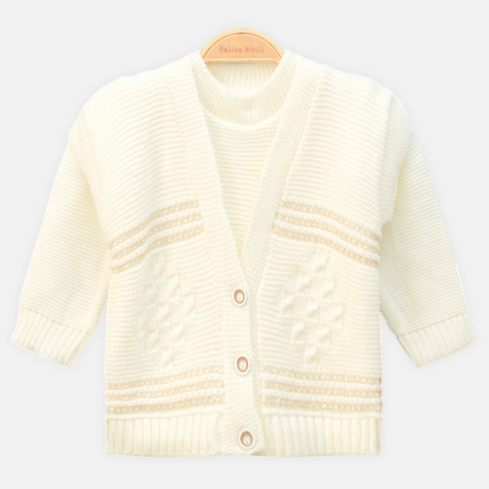 BABY WOOLEN SUIT PK-4 MOONBEAM BROWN