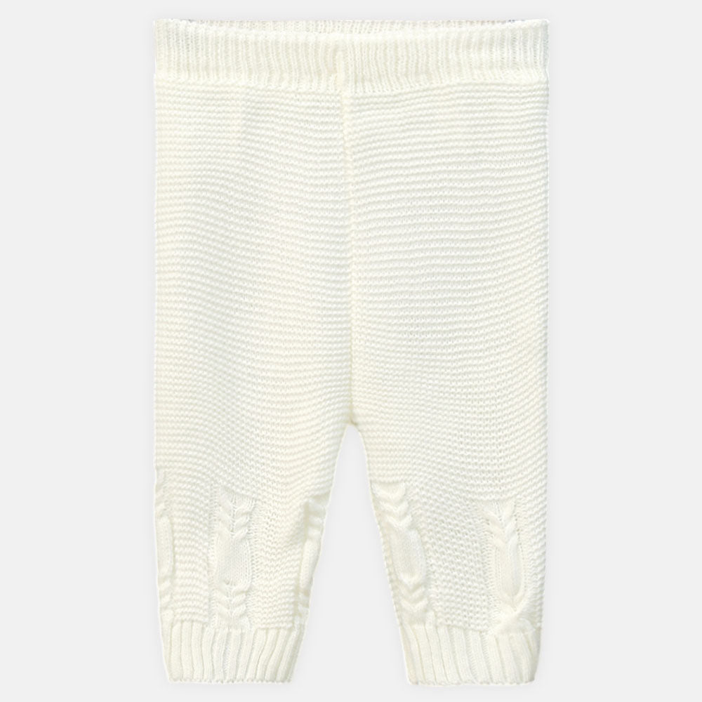 BABY WOOLEN SUIT PK-4 CREAM COZY CABLES