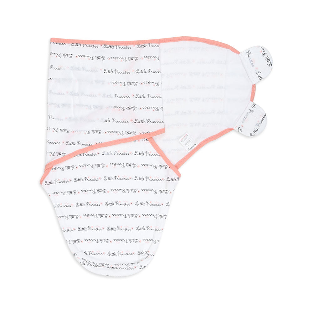 SWADDLE SHEET PEACH LITTLE PRINCESS