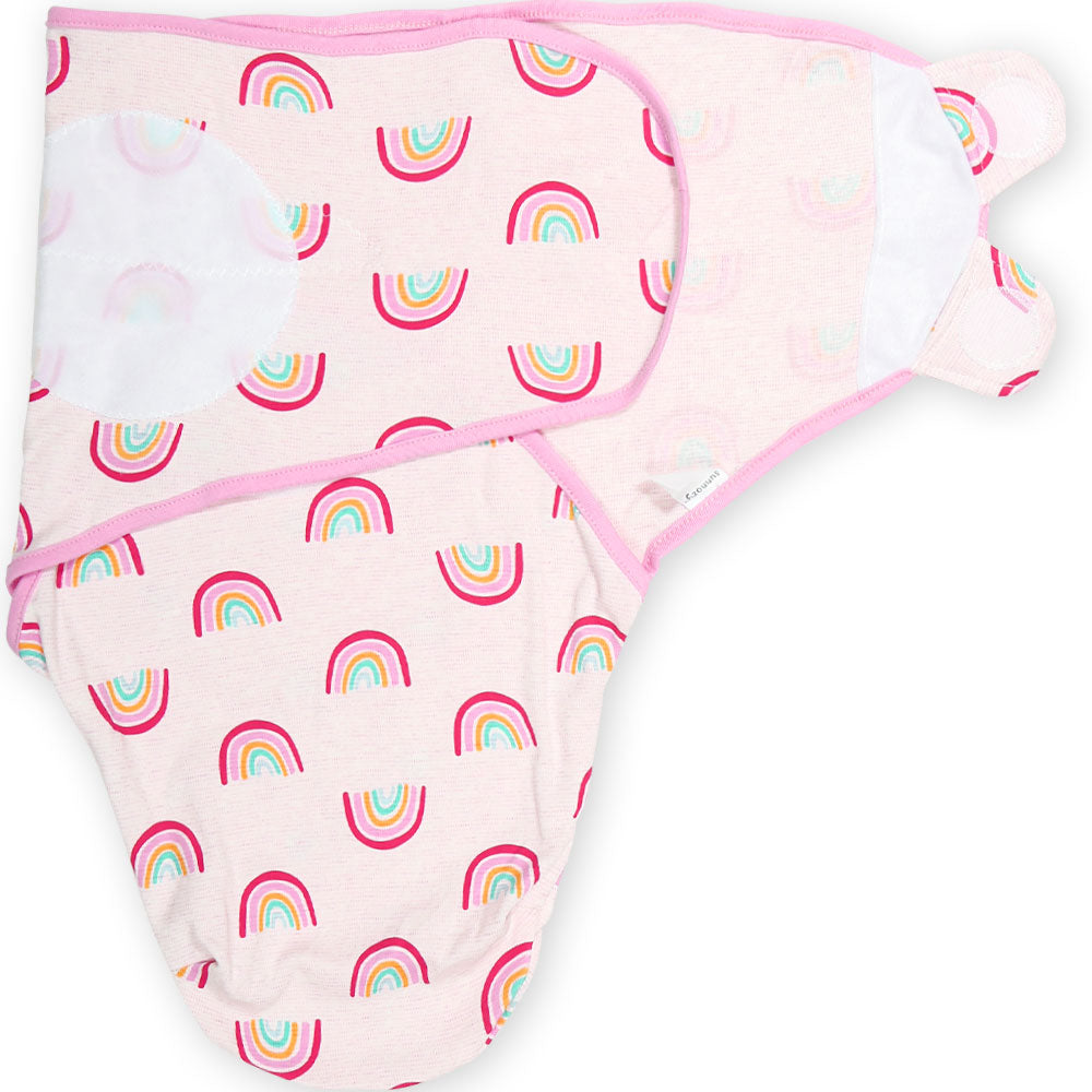 SWADDLE SHEET PINK RAINBOW