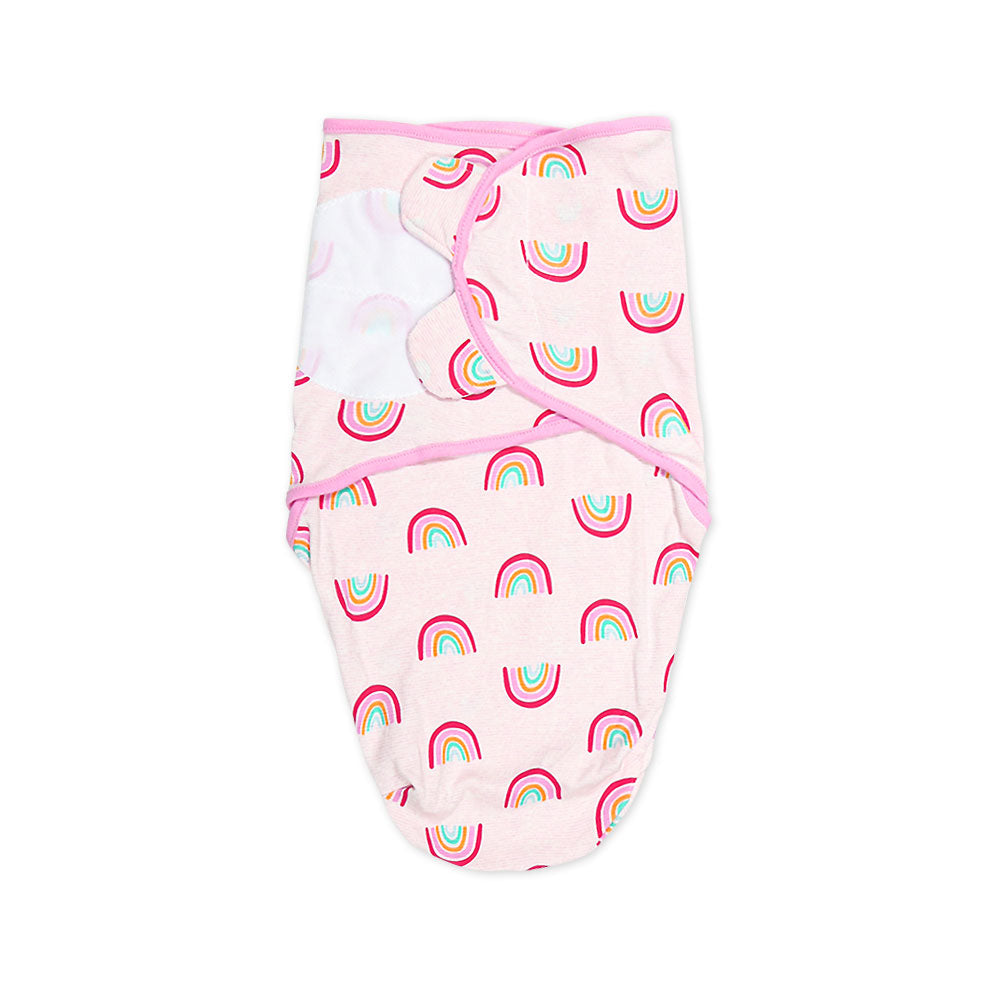 SWADDLE SHEET PINK RAINBOW
