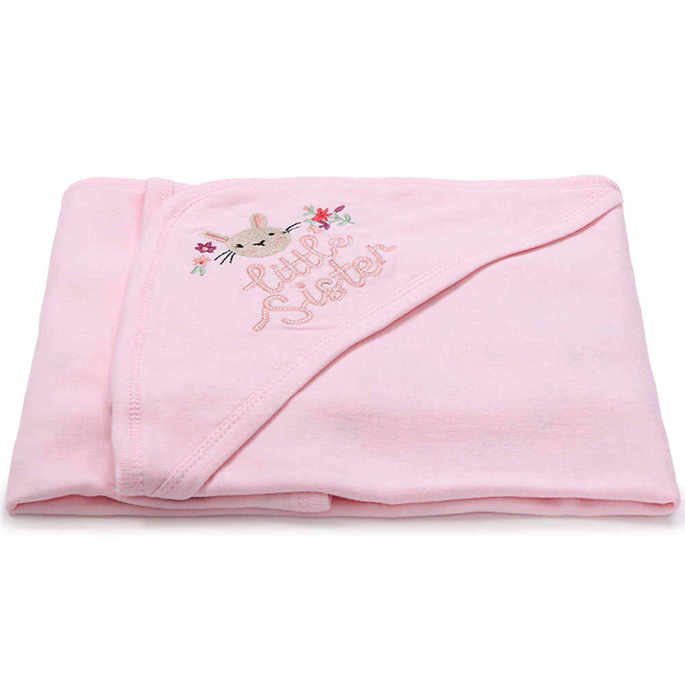 WRAPING SHEET PINK LITTLE BUNNY SISTER