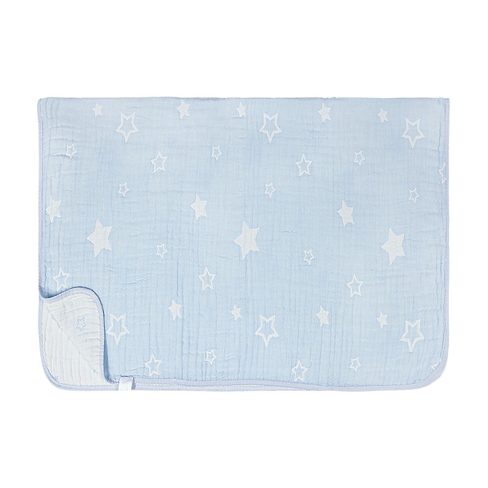 WRAPING SHEET MUSLIN BLUE STARS