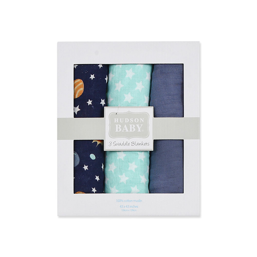 MUSLIN WRAPING SHEET PK-3 MULTICOLOR LIL GALAXY