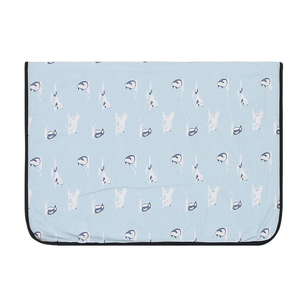 WRAPING SHEET PK-2 STONE BLUE PENGUIN & SEAL