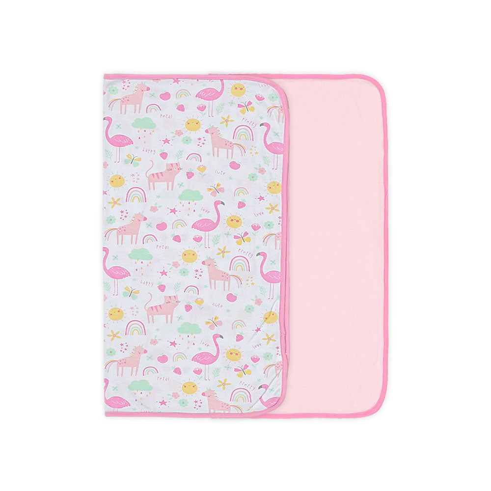 WRAPING SHEET PK-2 FIERY ROSE FLAMINGO STARS