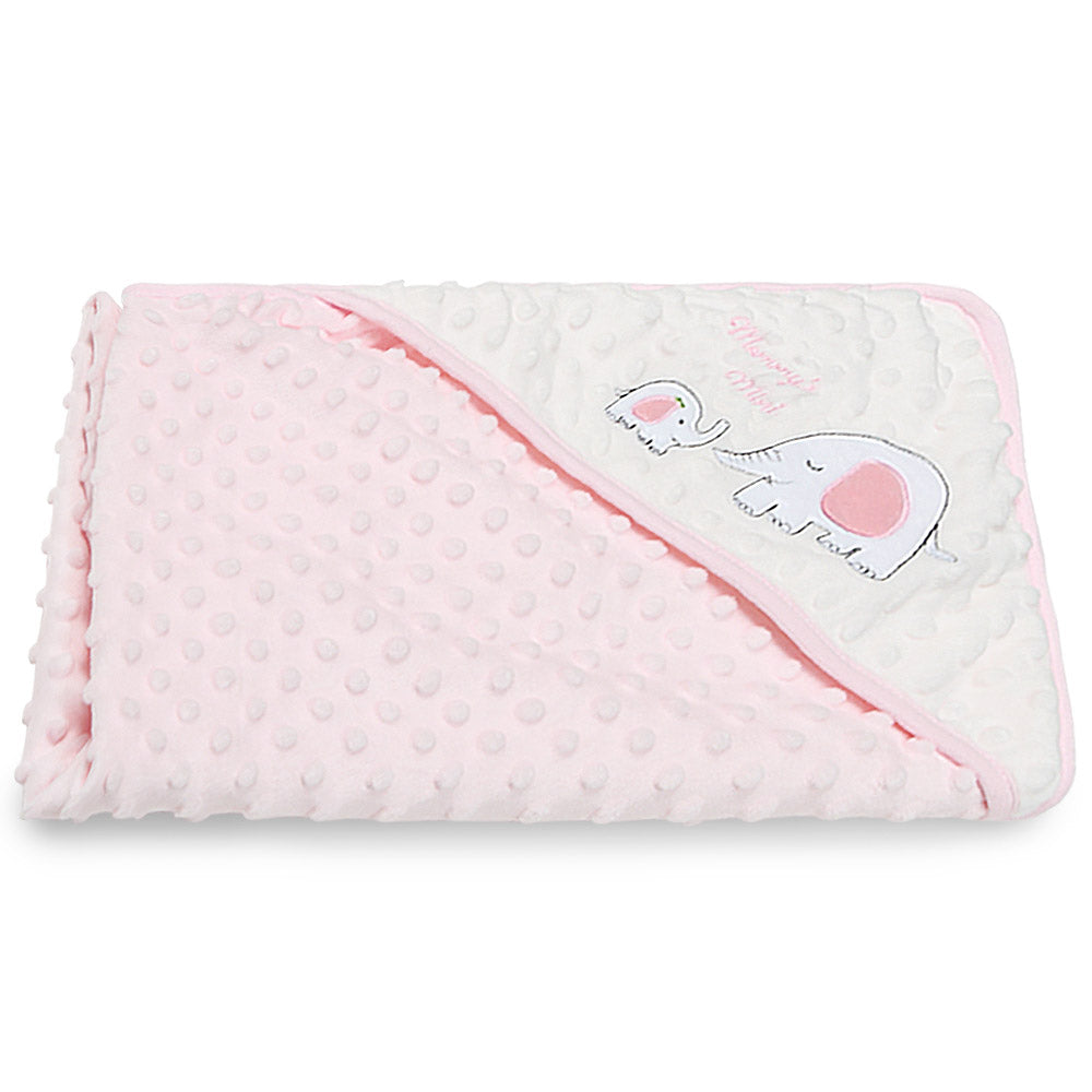WRAPING SHEET PINK MINKY MOMMY'S MINI ELEPHANT