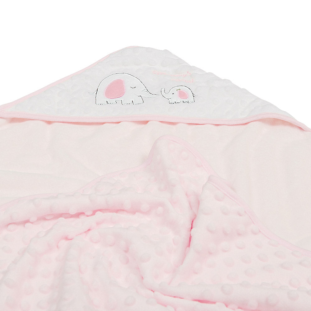 WRAPING SHEET PINK MINKY MOMMY'S MINI ELEPHANT