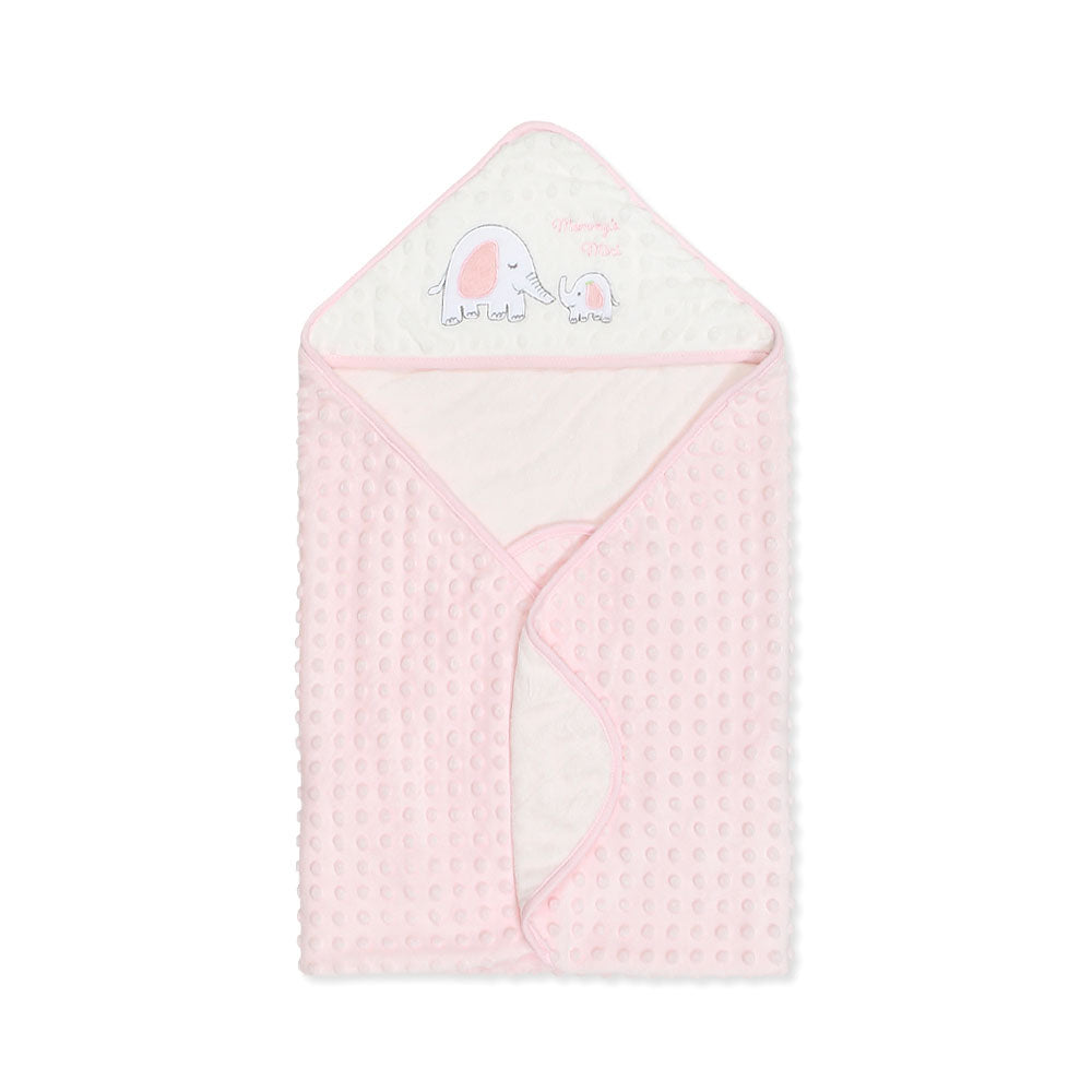 WRAPING SHEET PINK MINKY MOMMY'S MINI ELEPHANT