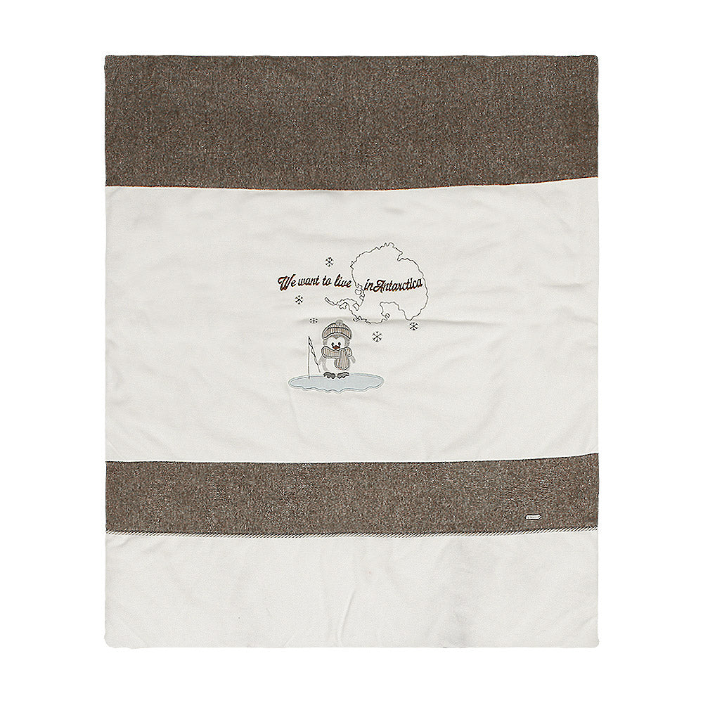 WRAPING SHEET BROWN ANTARCTICA PENGUIN COZY