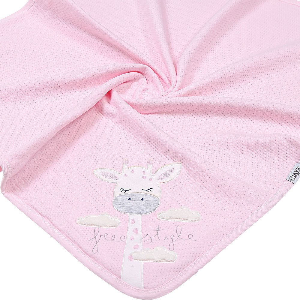 WRAPING SHEET PINK GIRAFFE