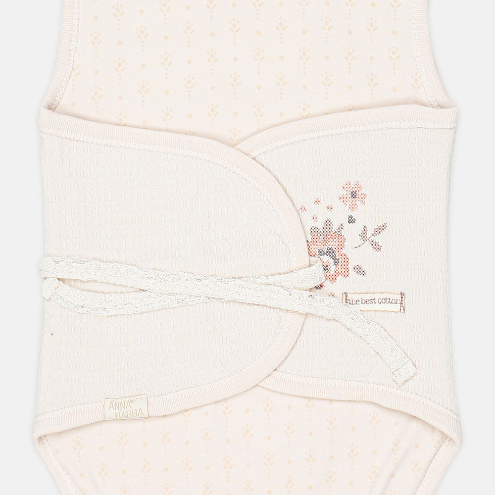 SWADDLE SHEET BEIGE TEXTURED