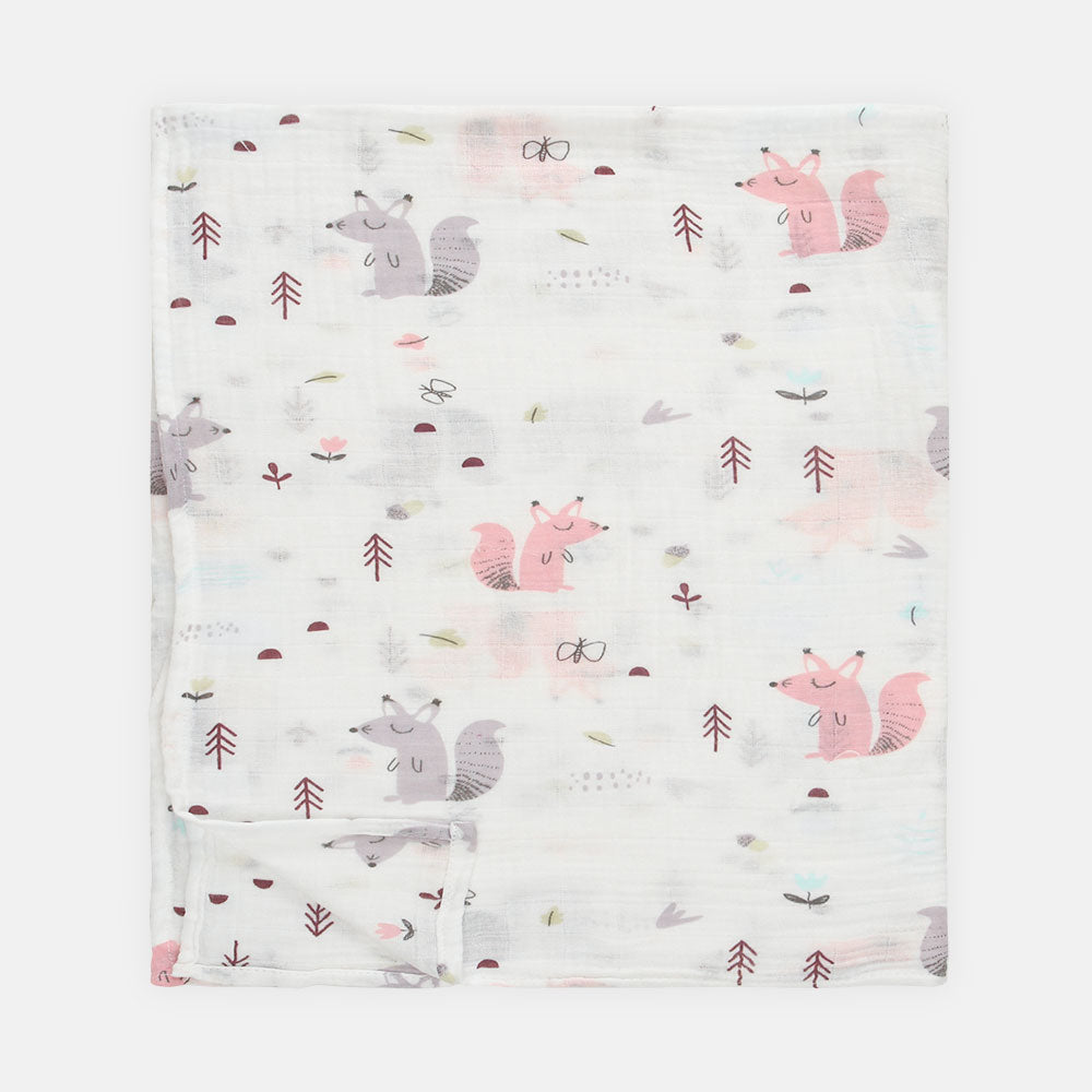 WRAPING SHEET MUSLIN PK-3 PINK FOX
