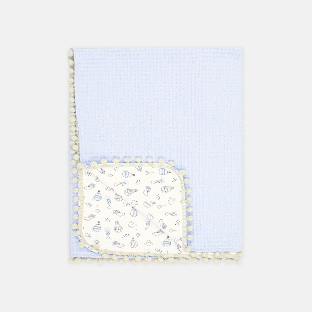 WRAPING SHEET BLUE WAFFLE